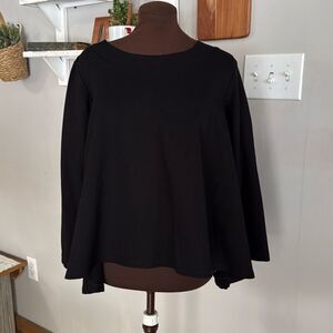 Planet by Lauren G black sweatshirt women’s size 1 or 4-8 made in‎ USA lagenlook
